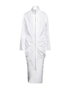 ALAÏA ALAÏA WOMAN MAXI DRESS WHITE SIZE 10 COTTON, POLYESTER