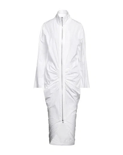Alaïa Woman Maxi Dress White Size 10 Cotton, Polyester