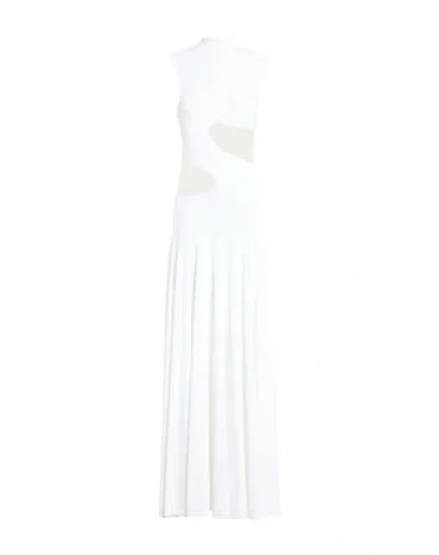 Alaïa Woman Maxi Dress White Size 4 Viscose, Polyester