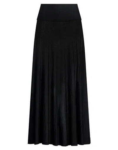 Alaïa Woman Maxi Skirt Black Size 8 Virgin Wool