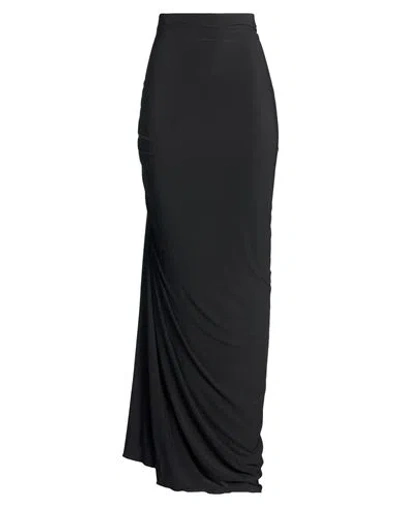 Alaïa Woman Maxi Skirt Black Size 8 Viscose, Elastane