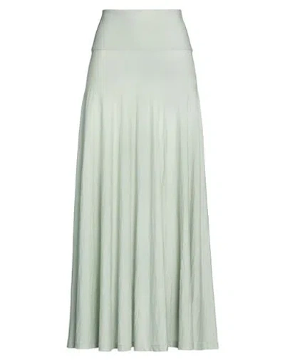 Alaïa Woman Maxi Skirt Sage Green Size 4 Virgin Wool