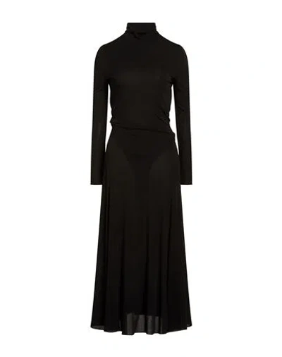 Alaïa Woman Midi Dress Black Size 8 Viscose