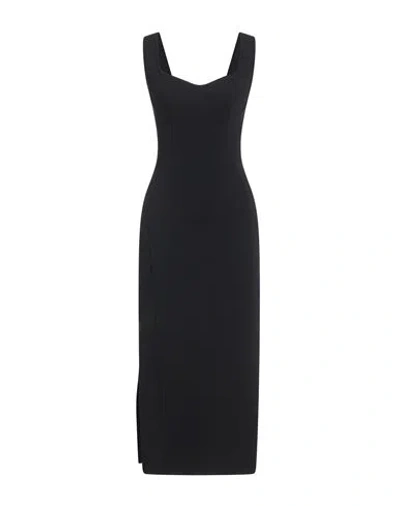 Alaïa Woman Midi Dress Black Size 8 Viscose, Polyester, Polyamide, Polyurethane