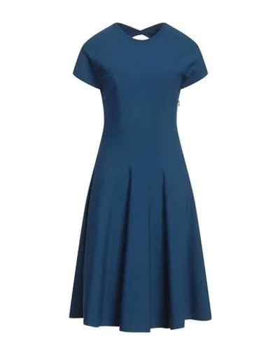 Alaïa Woman Midi Dress Deep Jade Size 10 Viscose, Polyester In Blue