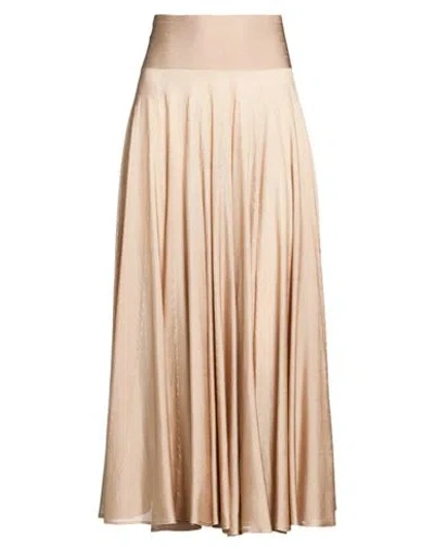 Alaïa Woman Midi Skirt Sand Size 2 Viscose, Polyamide