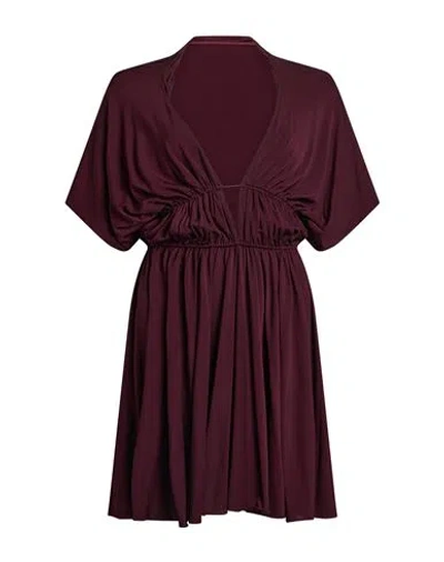Alaïa Woman Mini Dress Burgundy Size 6 Viscose, Elastane