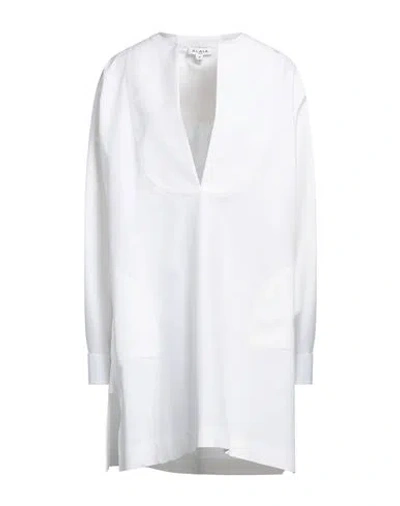 Alaïa Woman Mini Dress White Size 10 Cotton