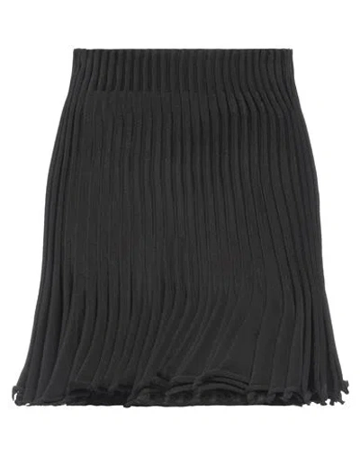 Alaïa Woman Mini Skirt Black Size 6 Polyurethane, Cotton, Silk, Viscose, Polyester