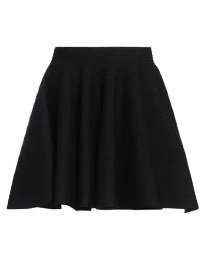 Alaïa Woman Mini Skirt Black Size 8 Wool, Polyamide