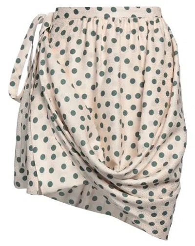 Alaïa Woman Mini Skirt Blush Size 6 Silk In Pink