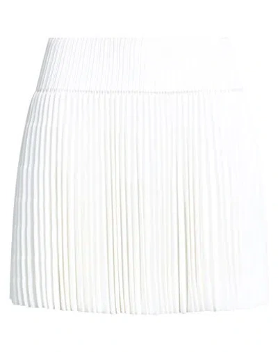 Alaïa Woman Mini Skirt White Size 6 Viscose, Polyester