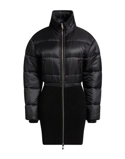 Alaïa Woman Puffer Black Size 6 Polyamide, Virgin Wool, Elastane