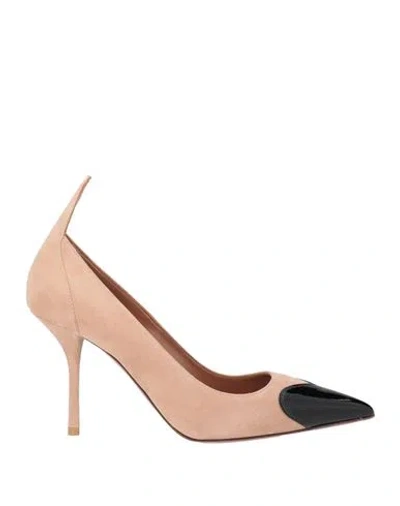 Alaïa Woman Pumps Blush Size 6 Goat Skin, Calfskin In Pink