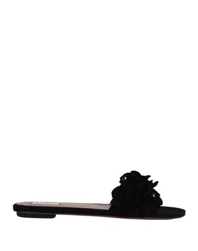 Alaïa Woman Sandals Black Size 9 Leather