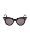 Alaïa Women's 48mm Round Sunglasses In Black