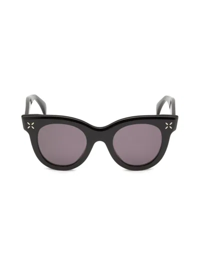 Alaïa Women's 48mm Round Sunglasses In Black
