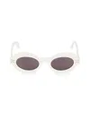 Alaïa Women's 49mm Oval Sunglasses In White
