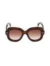 Alaïa Women's 50mm Geometric Sunglasses In Brown