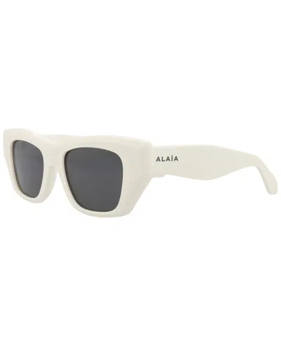 Alaïa Women's 50mm Sunglasses In White