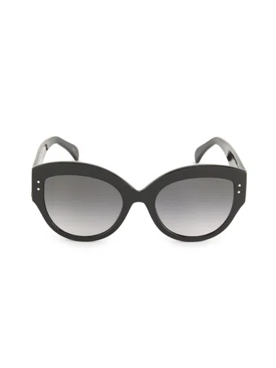 Alaïa Women's 53mm Cat Eye Sunglasses In Black Black