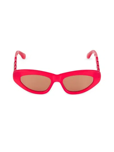 Alaïa Women's 53mm Cat Eye Sunglasses In Red