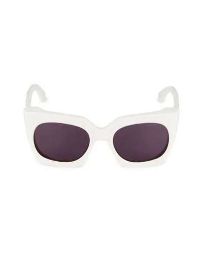 Alaïa Women's 54mm Cat-eye Sunglasses In Ivory