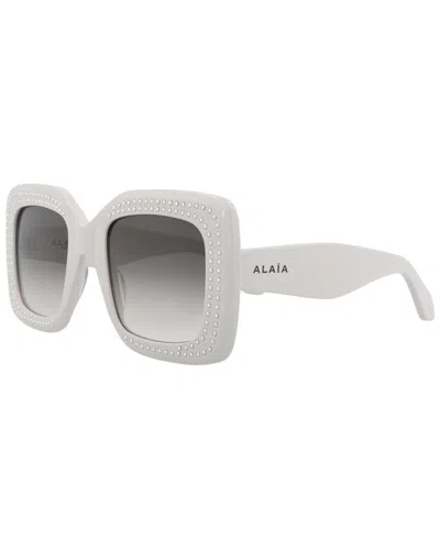 Alaïa Square-frame Recycled Acetate Sunglasses In Gray