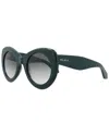 Alaïa Cat Eye-frame Recycled Acetate Sunglasses In Green