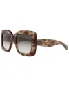 Alaïa Square-frame Recycled Acetate Sunglasses In Brown