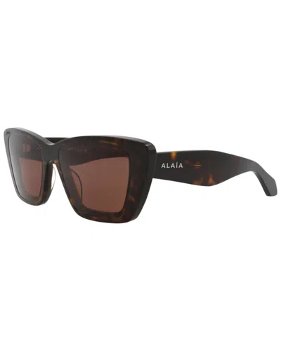 Alaïa Women's Aa0072s 53mm Sunglasses In Brown