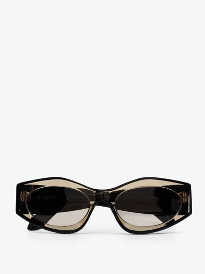 Alaïa Alaia Women Acetate Sunglasses In Brown