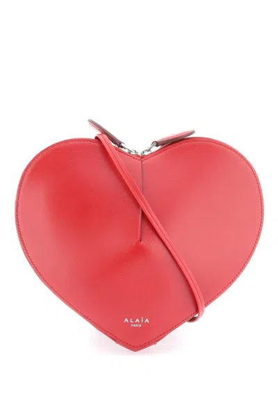 Alaïa Women's Alaã¯a Coeur Leather Bag In Red