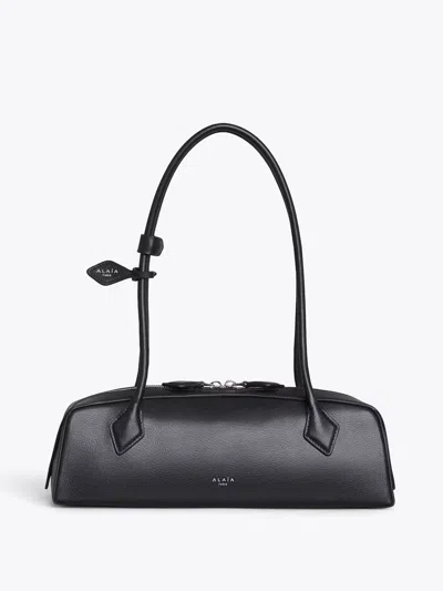 Alaïa Le Teckel Medium Bag In Shiny Leather In Black