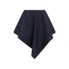 Alaïa Triangle Asymmetric Denim Miniskirt In Blue