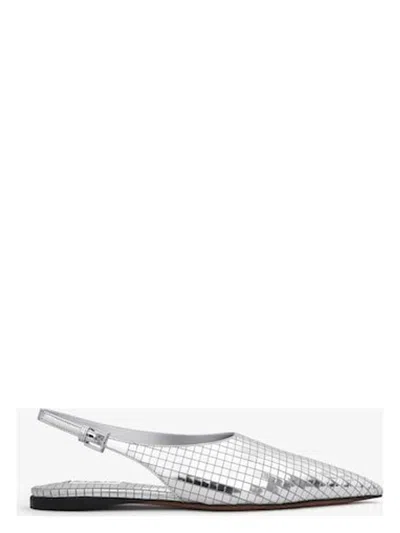 Alaïa Women's Art Deco Flat Slingback Shoes In 090