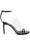 Alaïa Alaia Black Single Toe Strap Sandals In Black