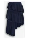 ALAÏA WOMEN'S ASYMMETRIC SPIRAL SKIRT