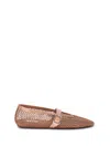 Alaïa Ballet Flats In Fishnet