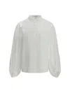 Shop Alaïa Women Balloon Shirt In Multicolor