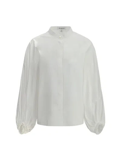 Alaïa Women Balloon Shirt In White