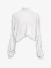 Alaïa Alaia Women Batwing Linen Sweater In White