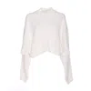 Alaïa Open Back Knit Crewneck Sweater