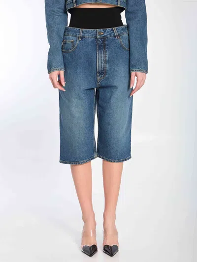 Alaïa Alaia Women Bermuda Shorts With Knitted Waistband