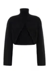 Alaïa Alaia Women Black Cashmere Blend Sweater In Black