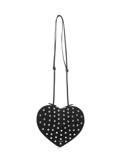 Alaïa Women Black Le Cœur Shoulder Bag