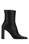 Alaïa Alaia Women Black Leather Ankle Boots In Black
