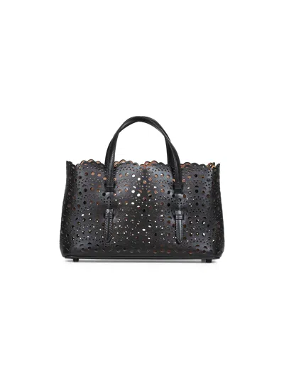 Alaïa Women Black Mina 25 Ew Handbag