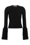 Alaïa Alaia Women Black Mohair Blend Sweater In Black