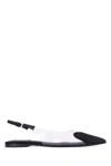 Alaïa Pointed Toe Slingback Sandals Transparent Panel In Black